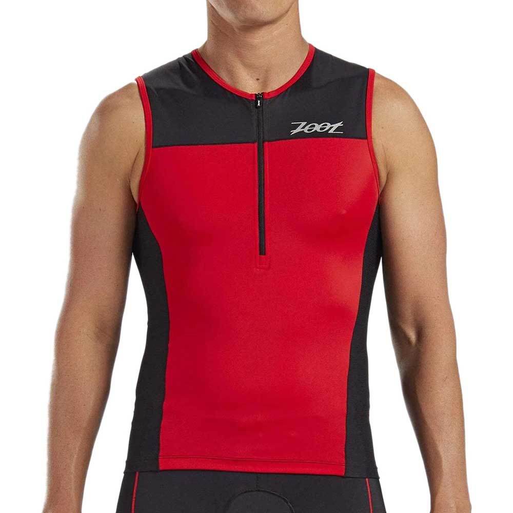 zoot core + tri sleeveless jersey rouge s homme