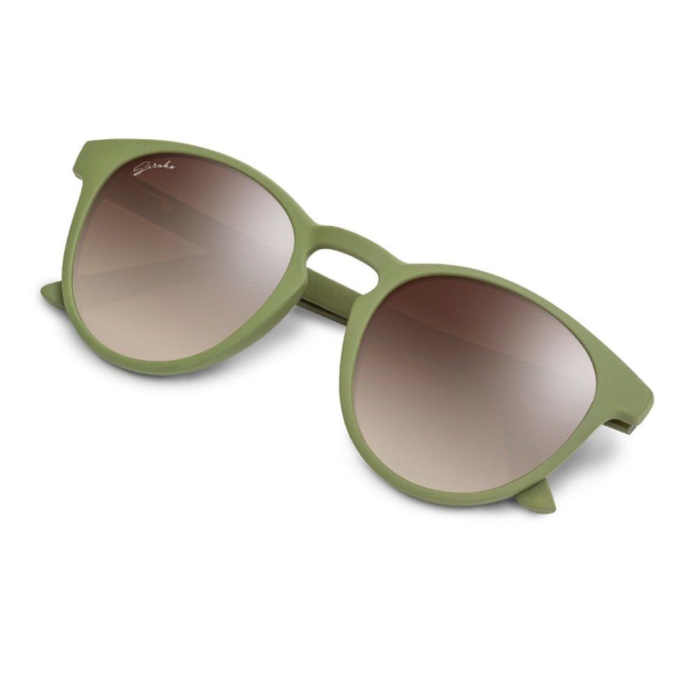 siroko waimea polarized sunglasses vert brown mirror
