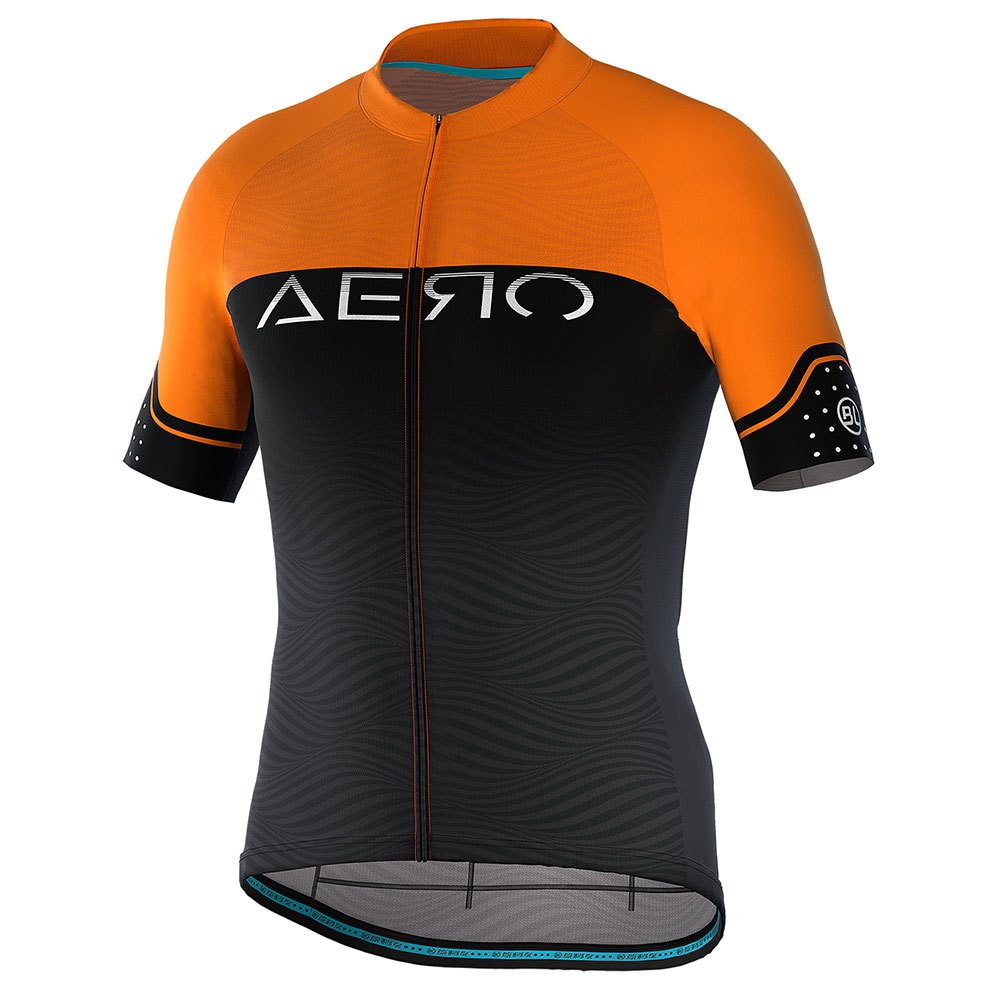 bicycle line aero s2 short sleeve jersey orange 3xl homme