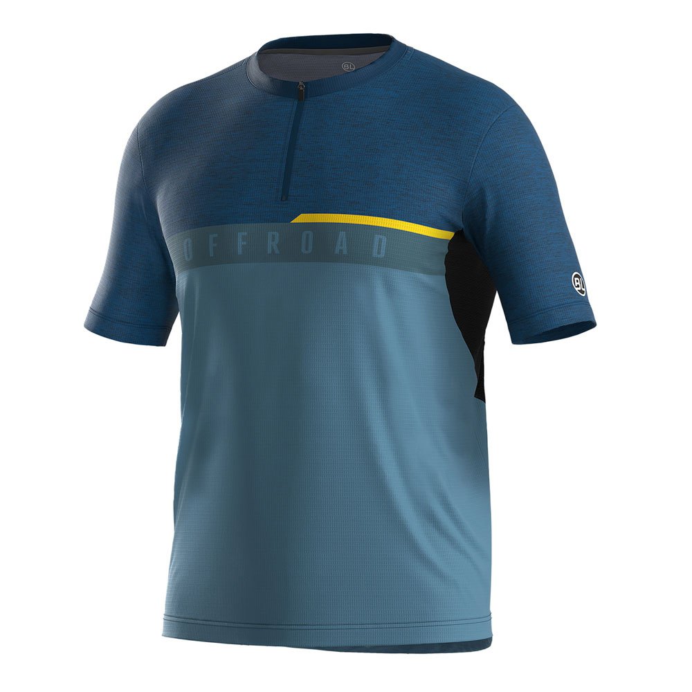 bicycle line agordo s2 mtb short sleeve jersey bleu s homme