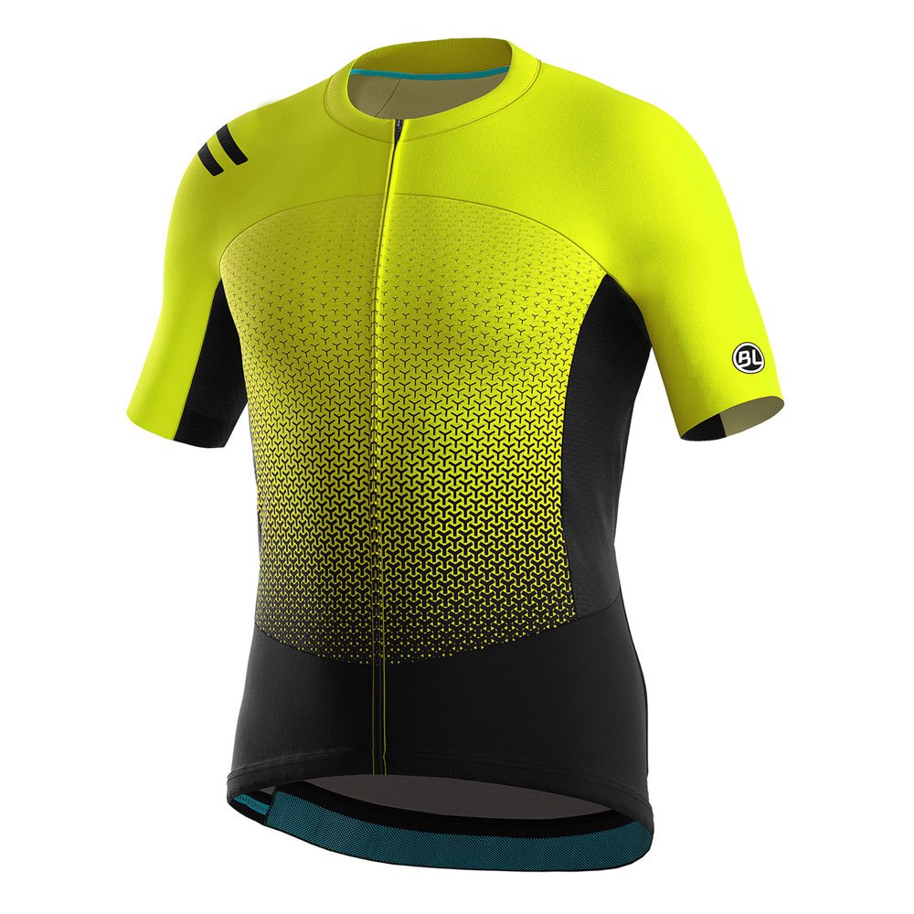 bicycle line pro s2 short sleeve jersey jaune s homme