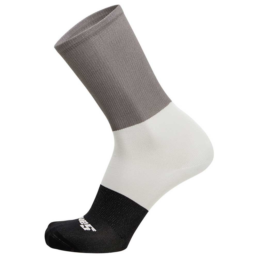 santini bengal long socks blanc,gris eu 44-47 homme