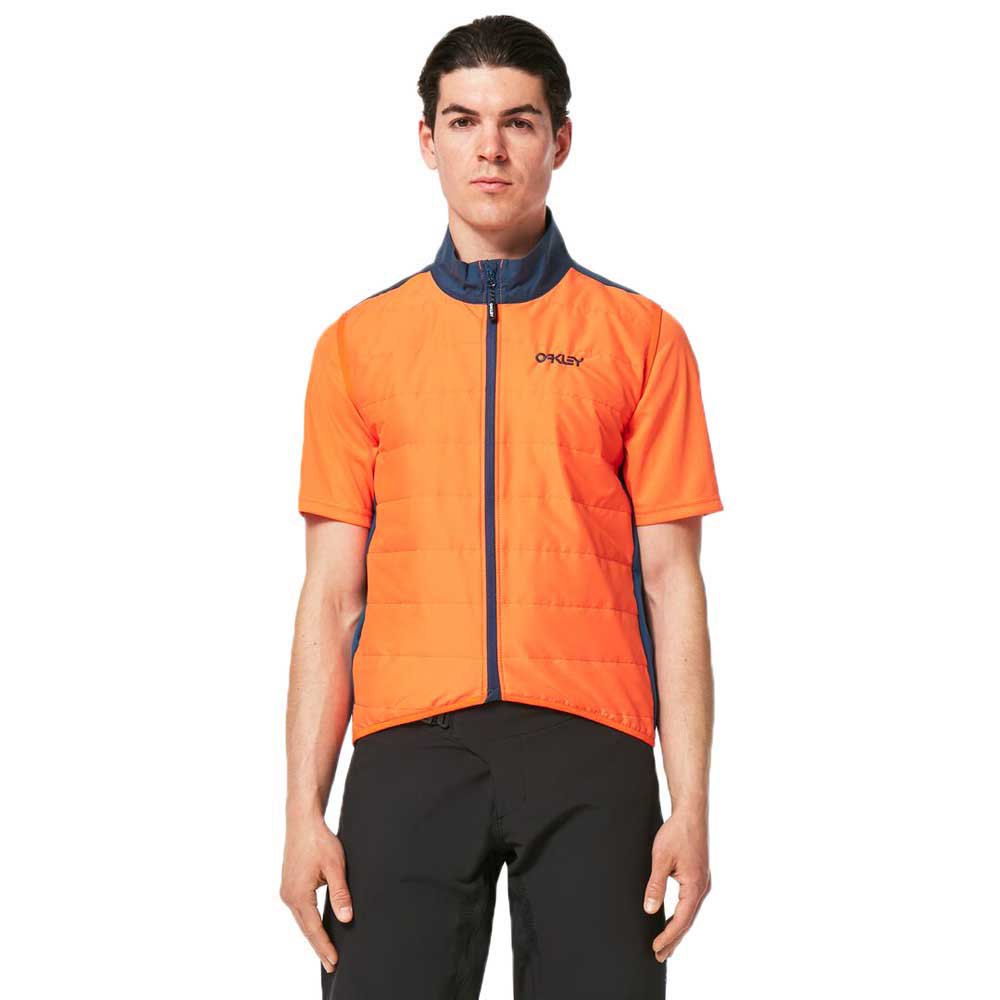 oakley apparel elements insulated gilet orange xs homme
