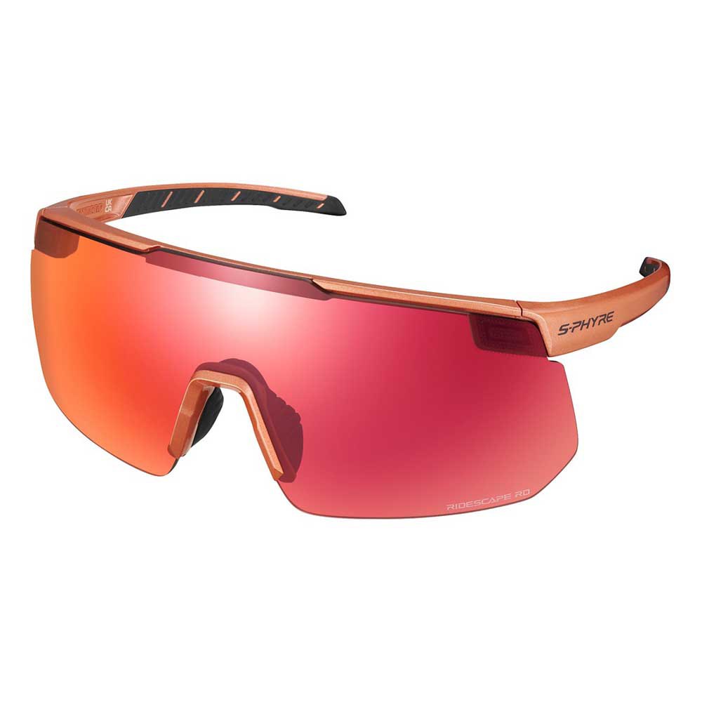 shimano s-phyre 2 sunglasses orange ridescape rd/cat3