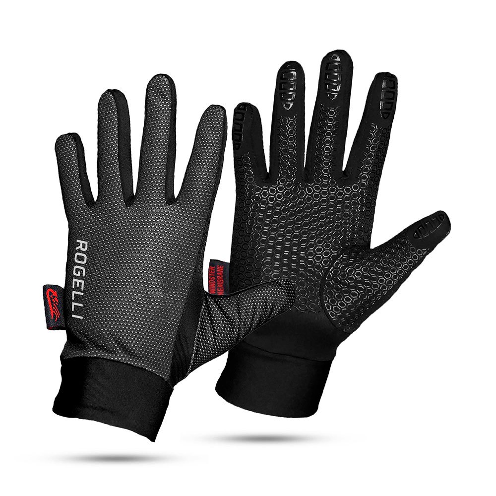 rogelli laval long gloves noir 128-140 cm