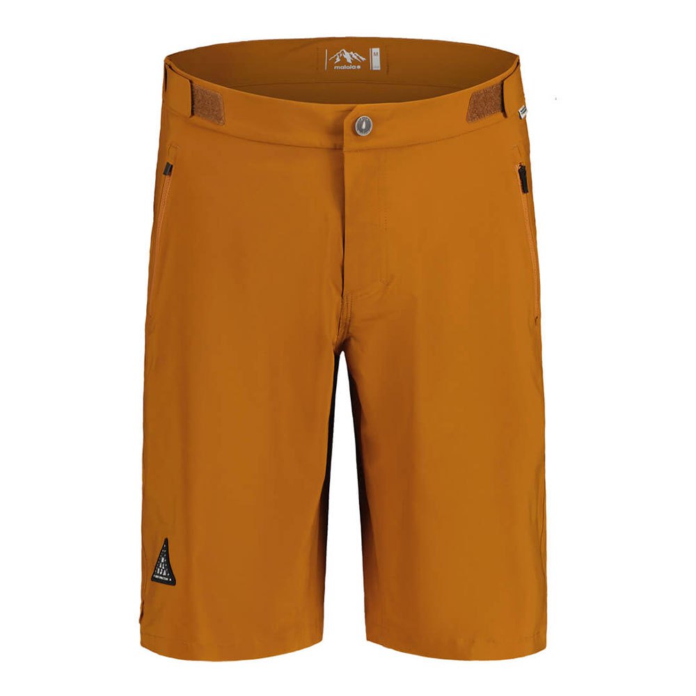 maloja gallasm shorts without chamois orange m homme