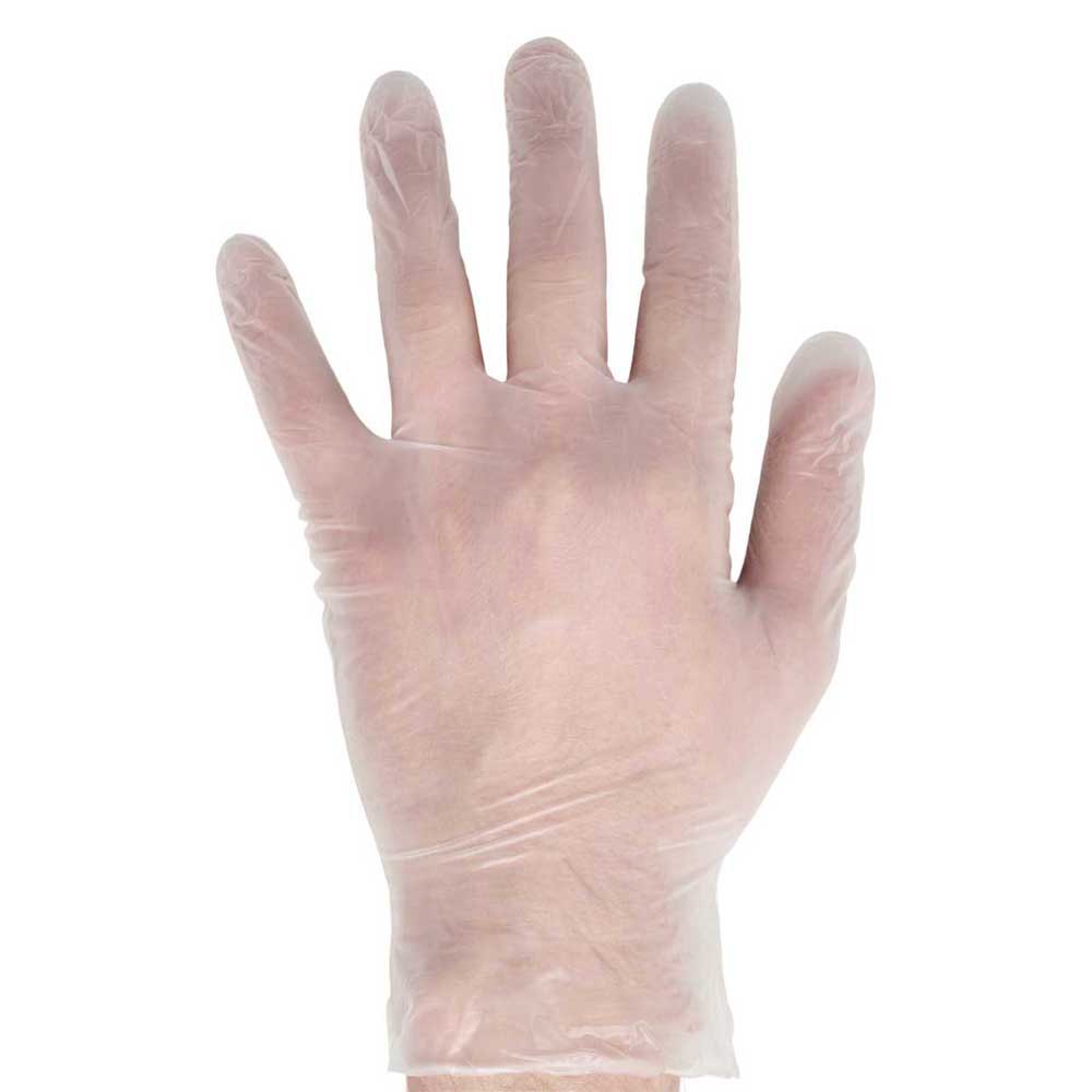 hummel vinyl gloves 100 units blanc