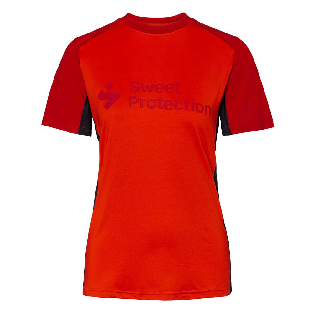 sweet protection hunter short sleeve enduro jersey rouge xs femme
