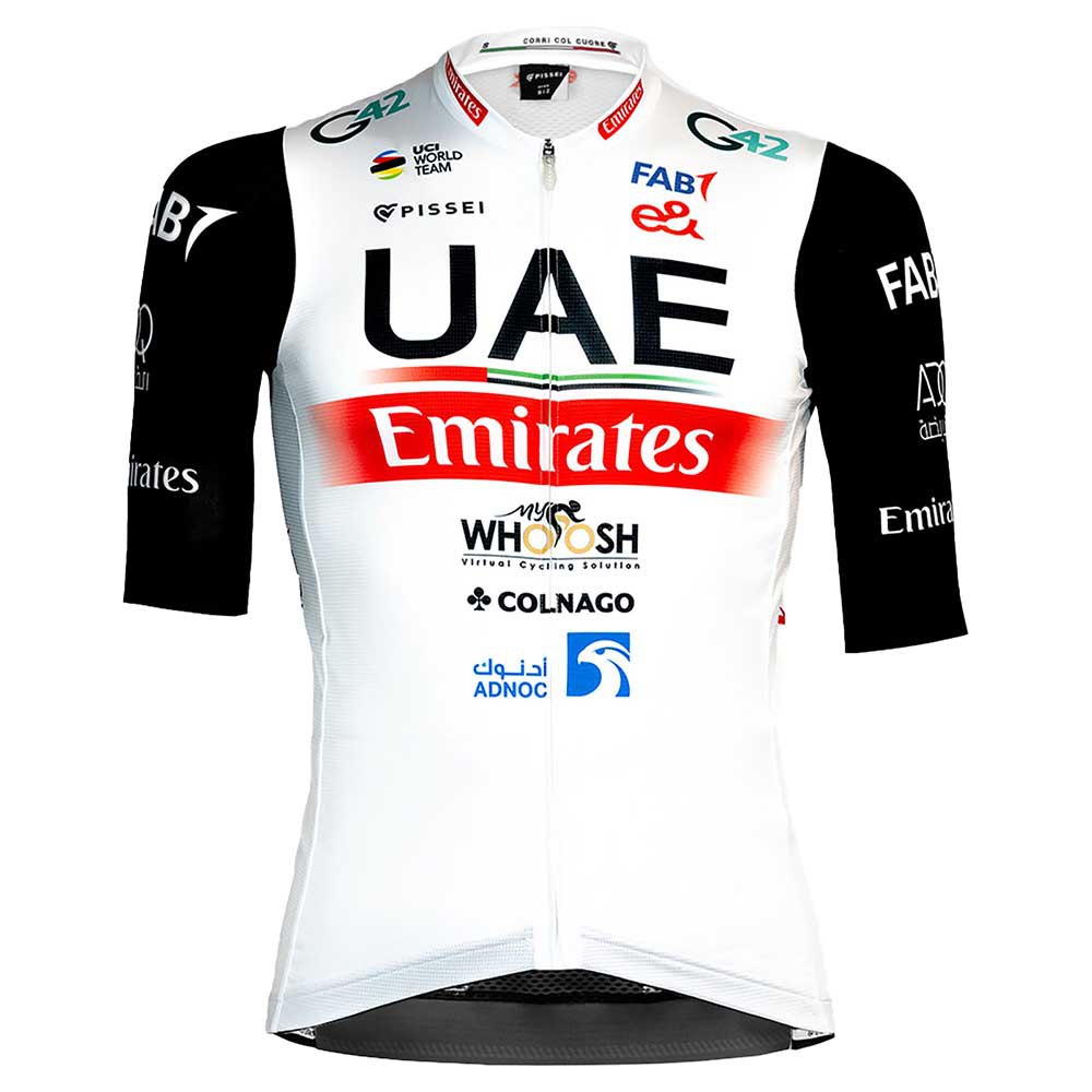 pissei uae team emirates 2023 replica short sleeve jersey multicolore xl homme