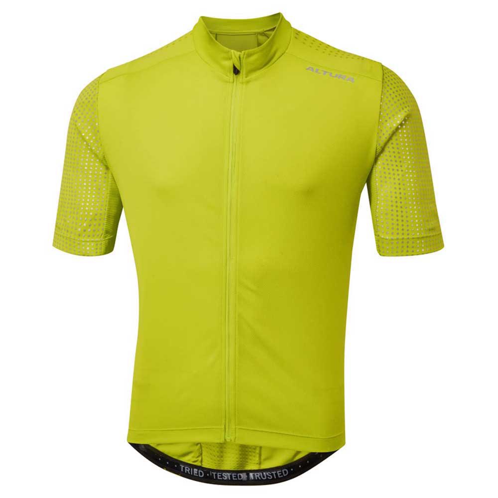 altura nightvision short sleeve jersey jaune 2xl homme