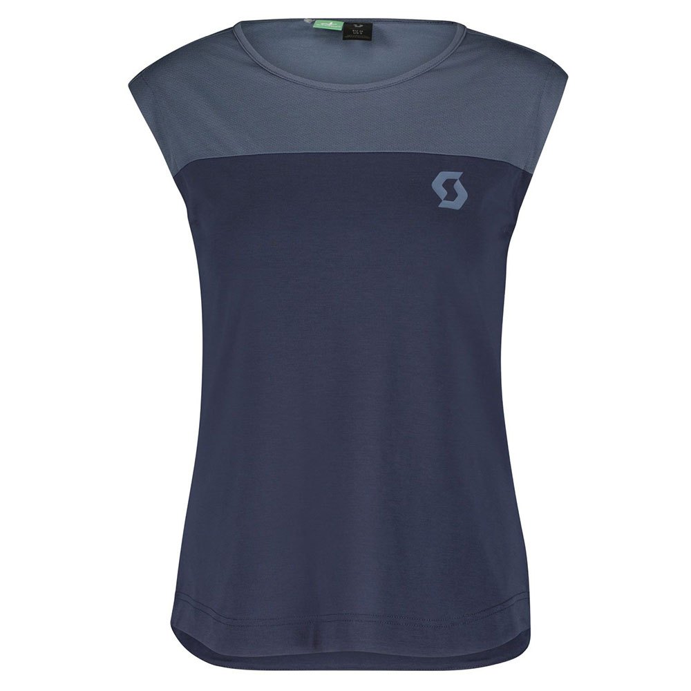 scott trail flow dri sleeveless t-shirt bleu xs femme