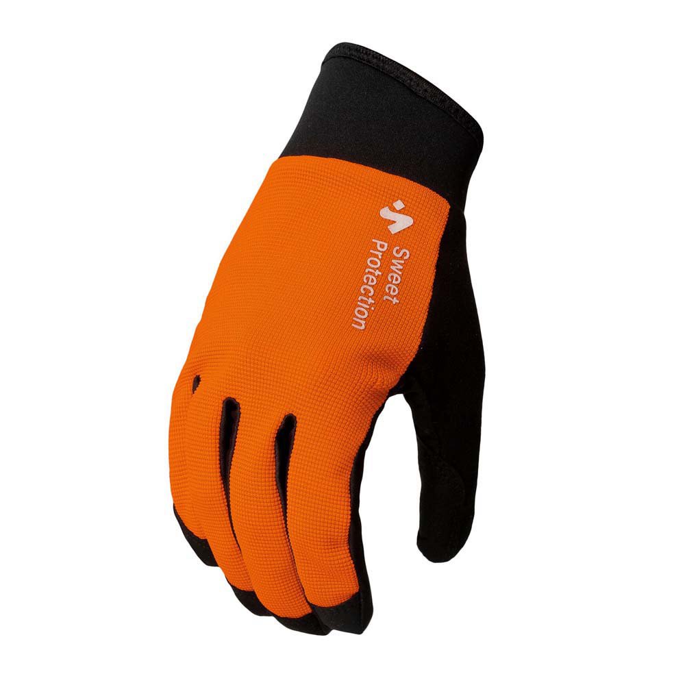 sweet protection hunter long gloves orange s homme