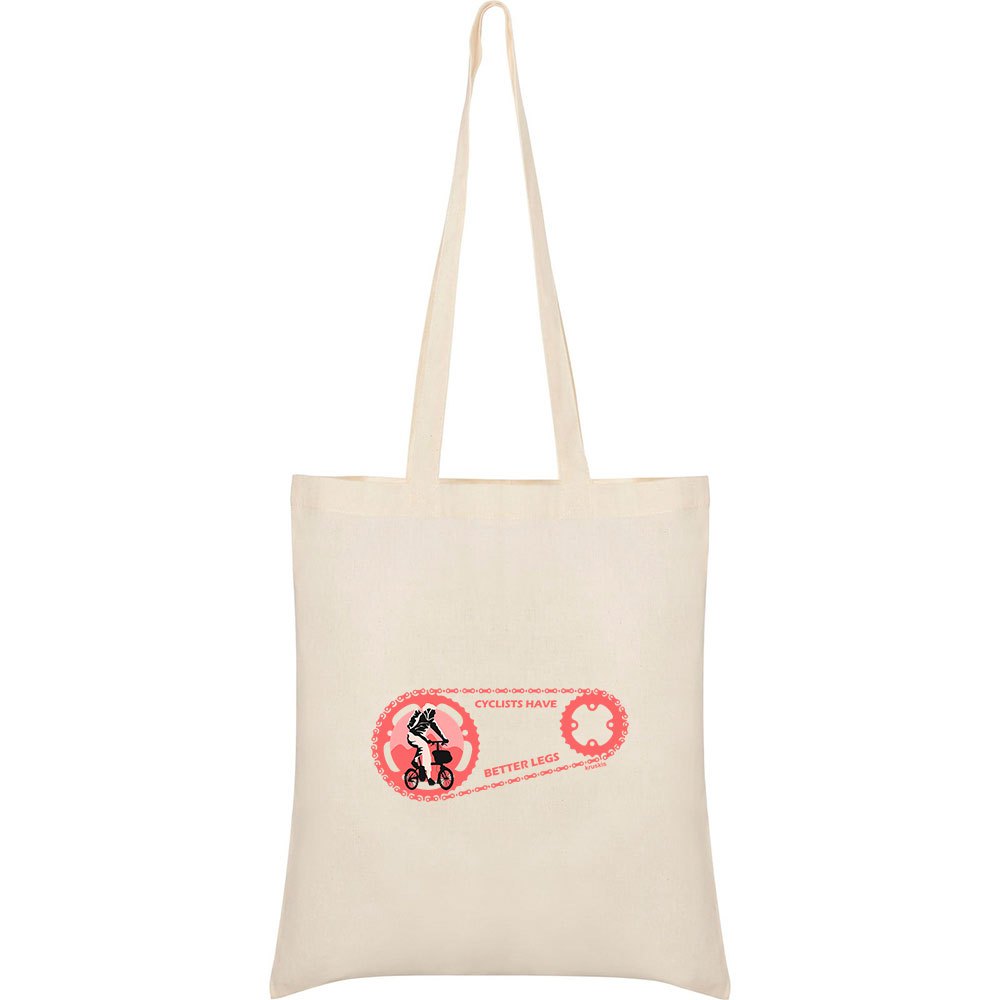 kruskis cyclists have better legs tote bag beige