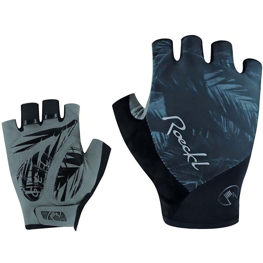 roeckl denis short gloves bleu 8.5 femme