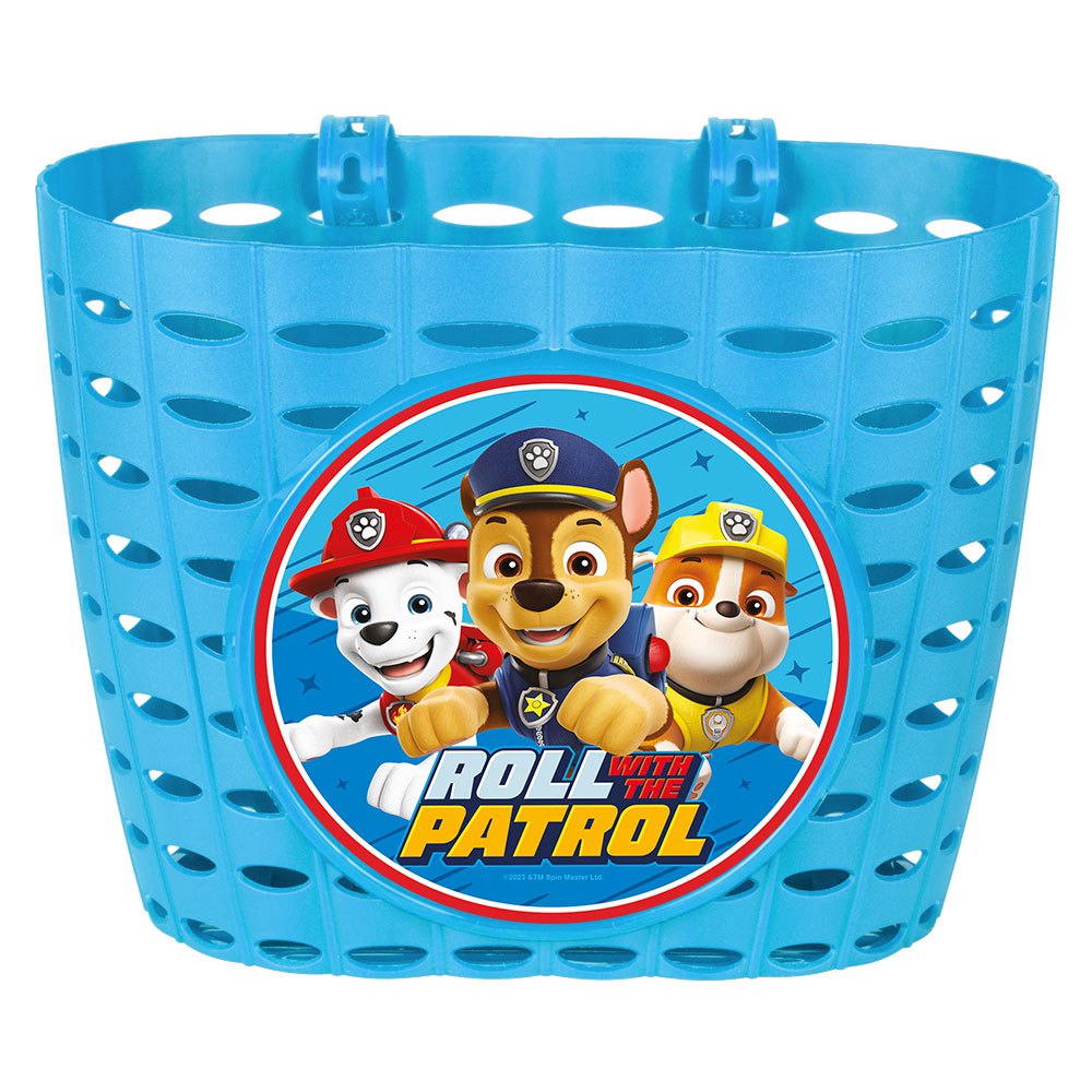 paw patrol kids front basket bleu