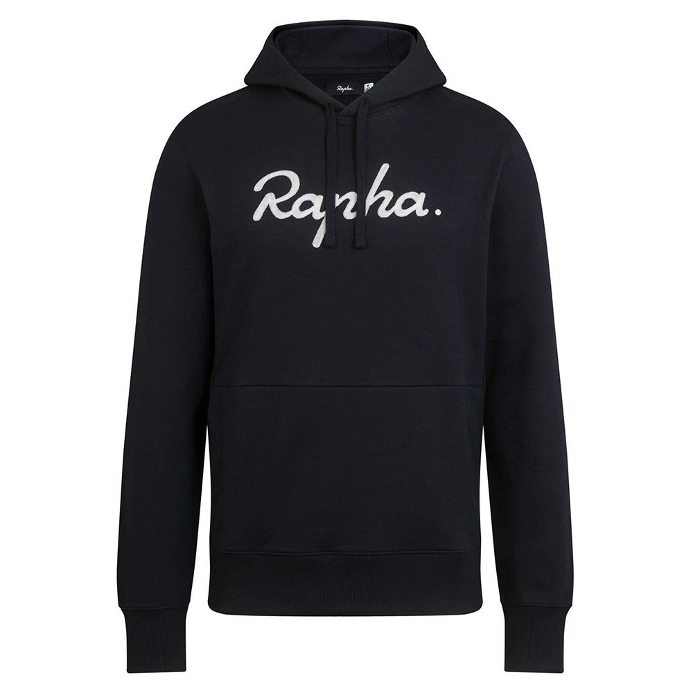 rapha logo pullover hoodie noir s homme