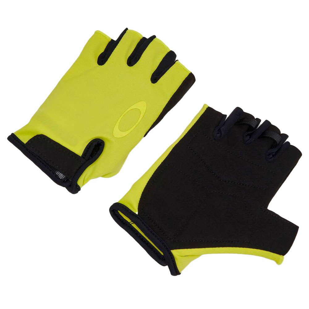 oakley apparel drops road short gloves jaune s-m homme