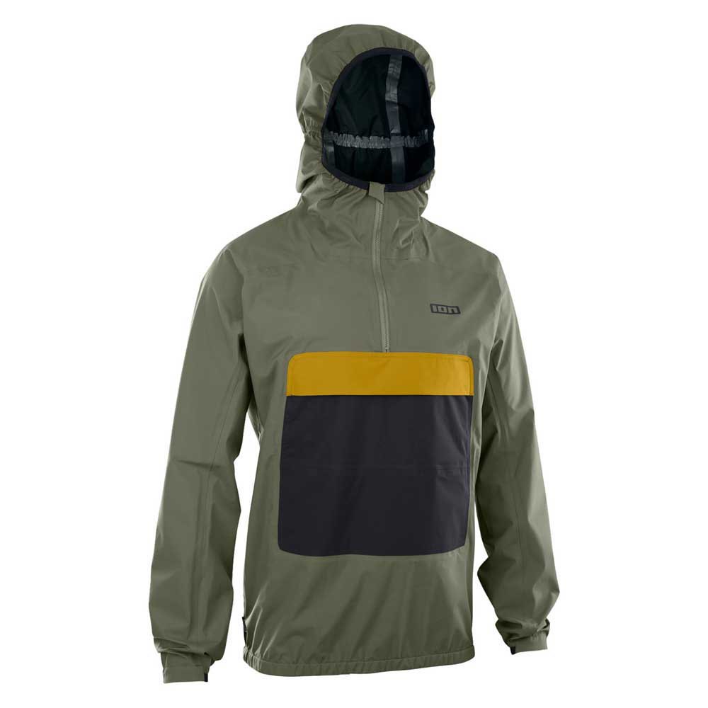 ion shelter anorak 2.5l hoodie rain jacket vert s homme