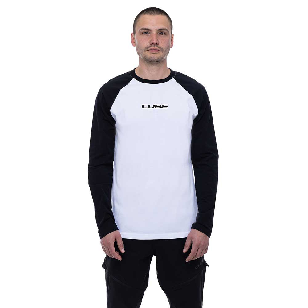 cube organic long sleeve t-shirt blanc xs homme