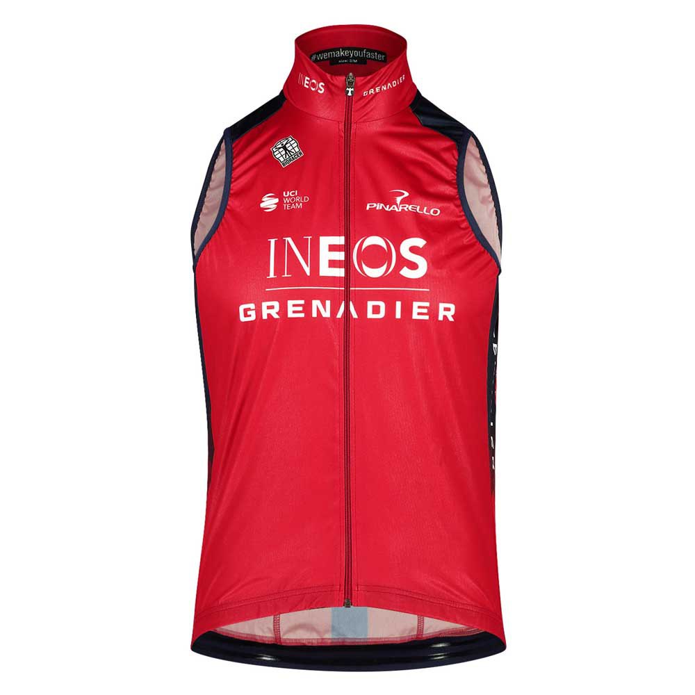 bioracer ineos grenadiers icon wind gilet rouge 2xl homme