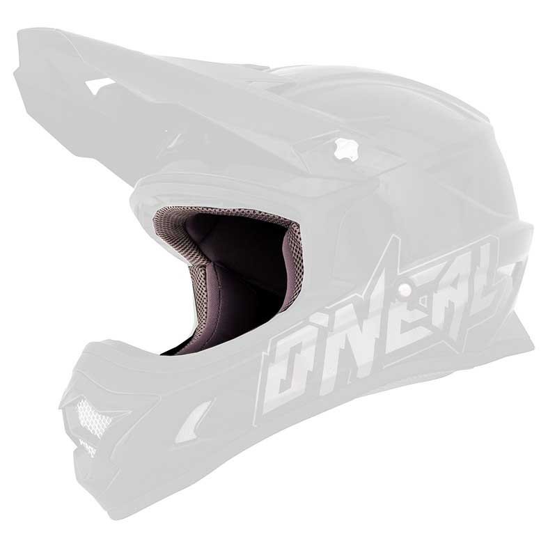 oneal lining and cheek s for helmet 3series pad noir xl