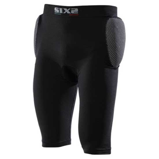 sixs pro tech padded short hips protections protective vest noir 2xl