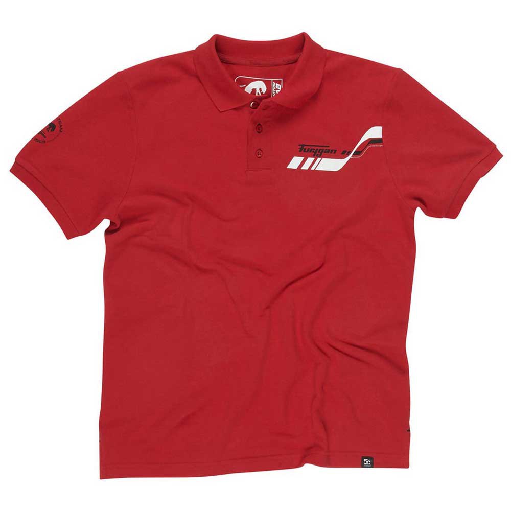 furygan x-wings short sleeve polo shirt rouge 2xl homme