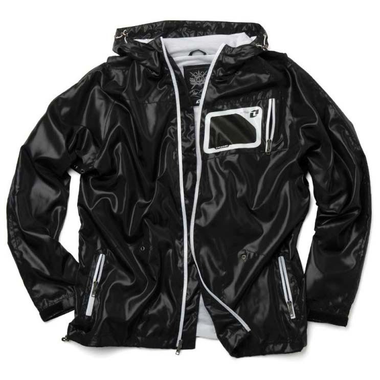 one industries concept raincoat hoodie jacket noir m homme