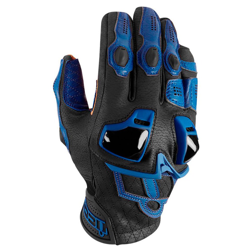 icon hypersport gloves bleu,noir m