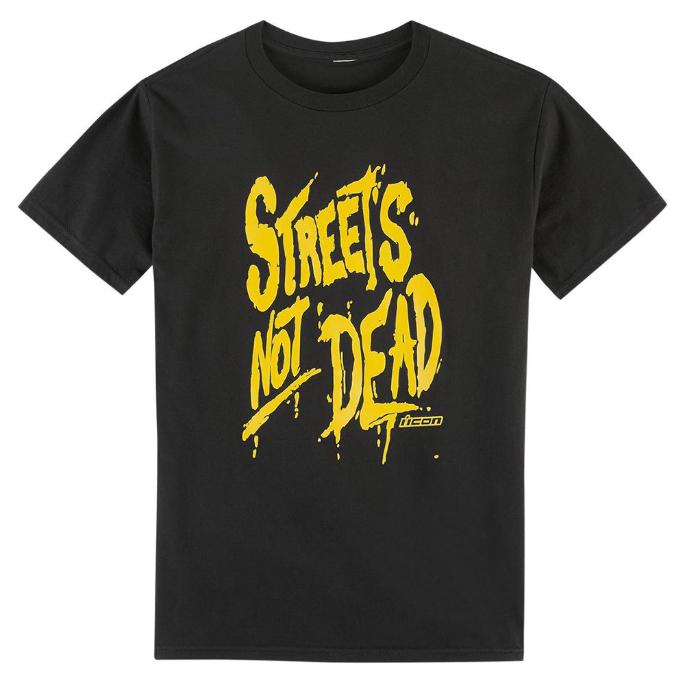 icon streets not dead short sleeve t-shirt noir 2xl homme