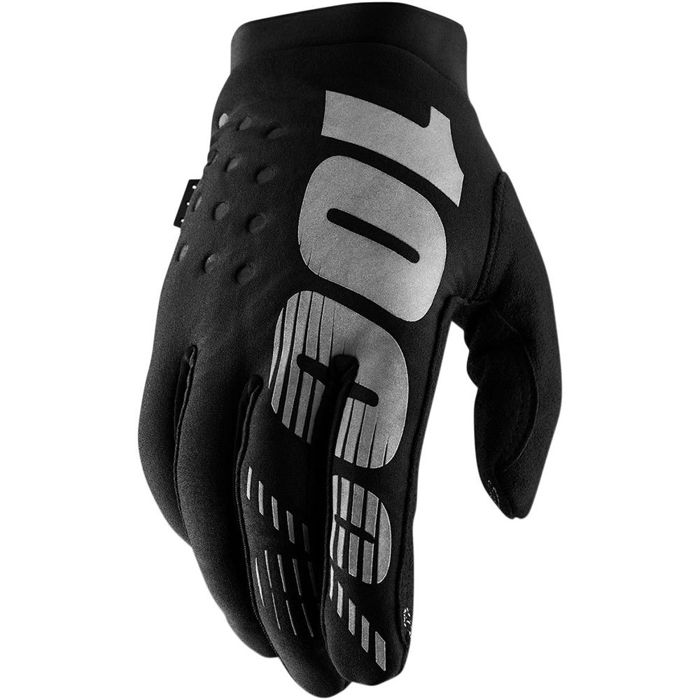100percent brisker gloves noir 2xl