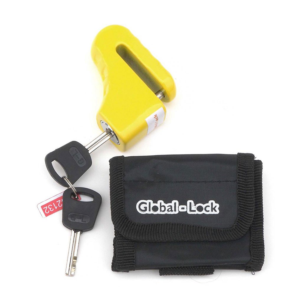 global lock classic 5.5 disc lock jaune,noir
