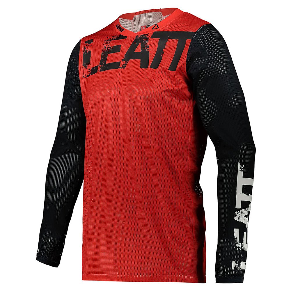 leatt gpx moto 4.5 x-flow long sleeve t-shirt rouge,noir s homme