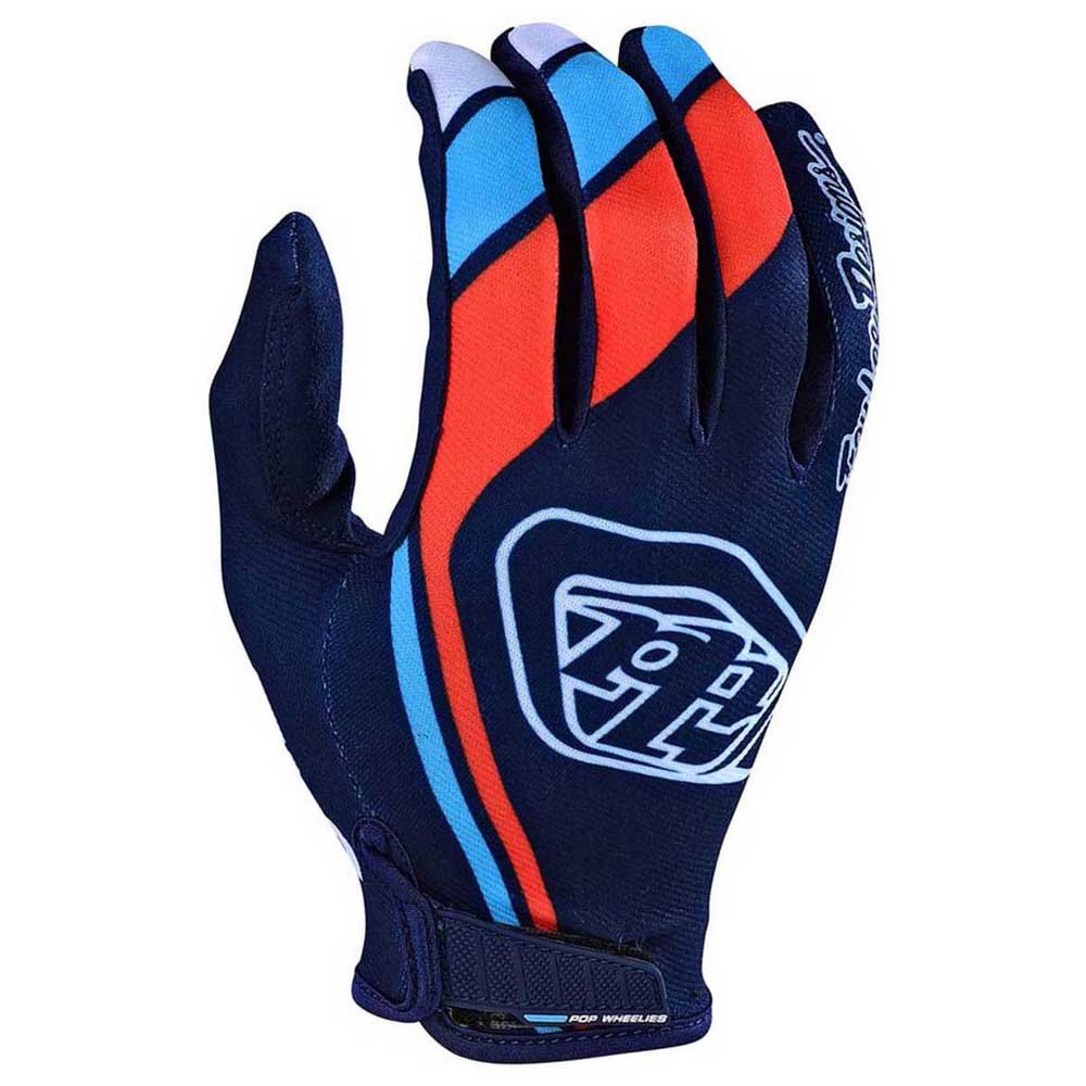 troy lee designs air seca gloves bleu s