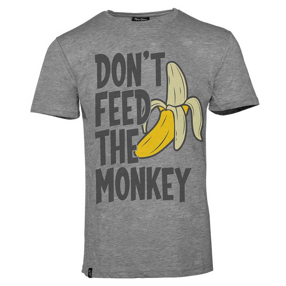 rusty stitches banana short sleeve t-shirt gris l homme