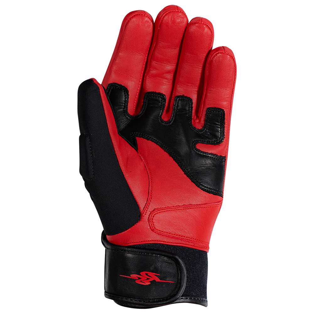rusty stitches chris gloves rouge,noir s