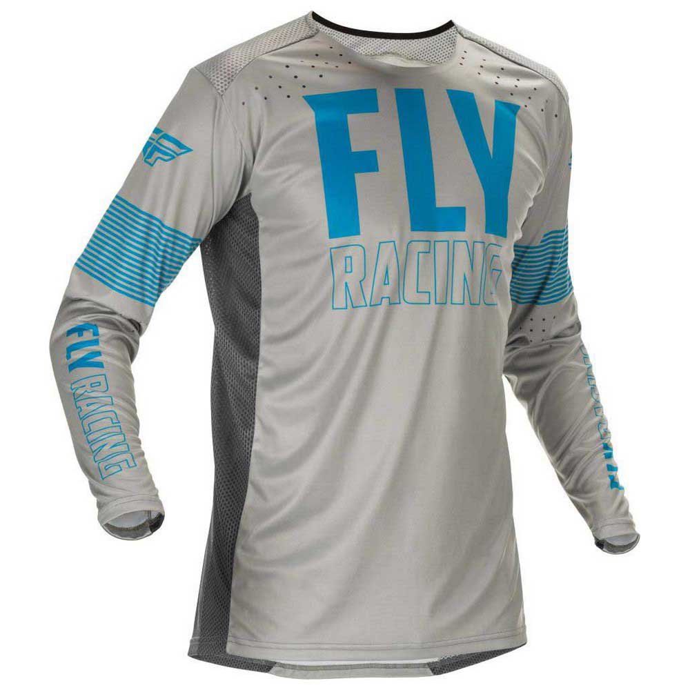fly racing lite 2021 long sleeve t-shirt gris l homme