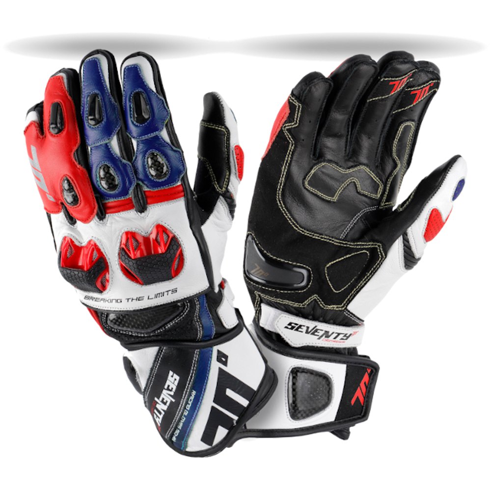 seventy degrees sd-r12 summer racing gloves rouge,blanc,bleu 3xl
