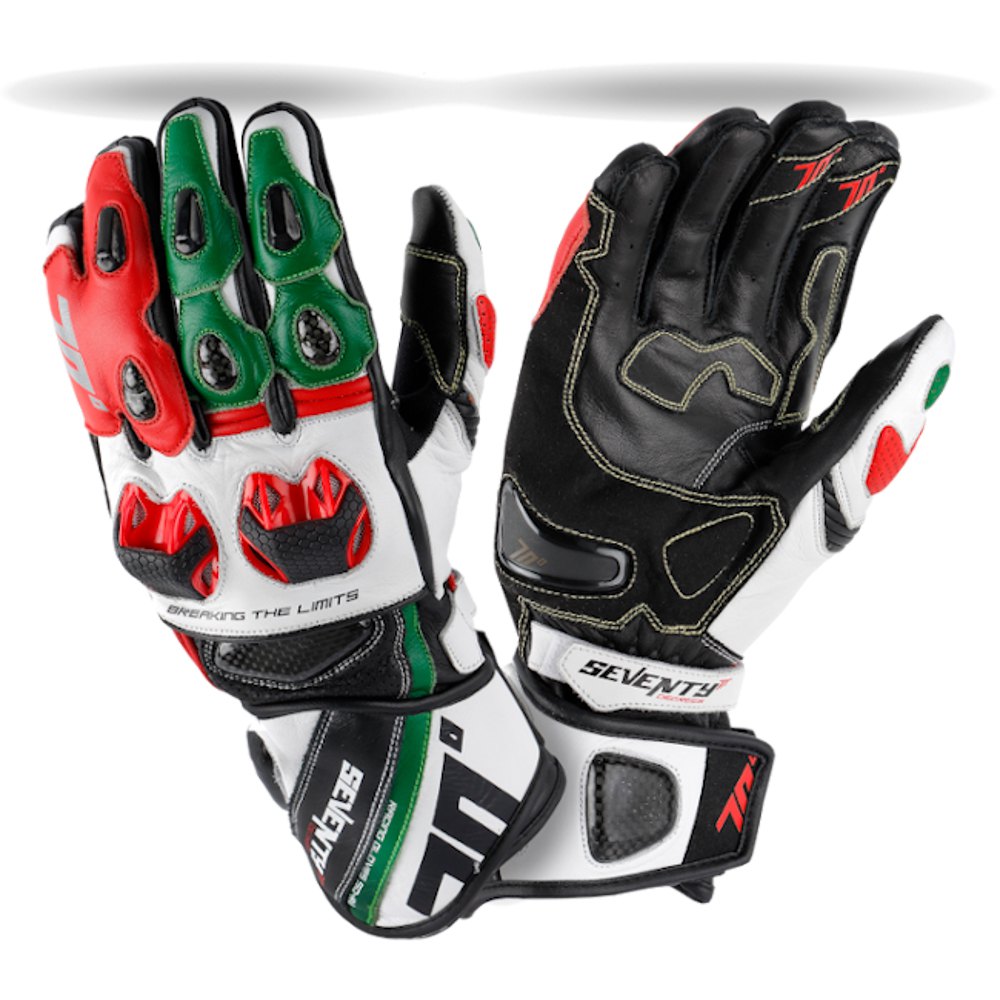 seventy degrees sd-r12 summer racing gloves vert,rouge,blanc 2xl