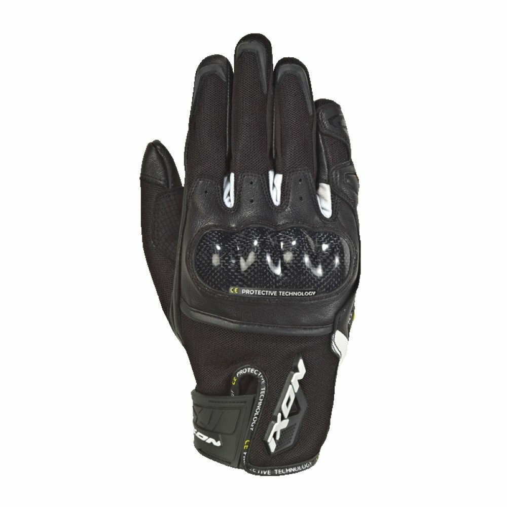ixon summer leather motorcycle gloves rs rise air noir s