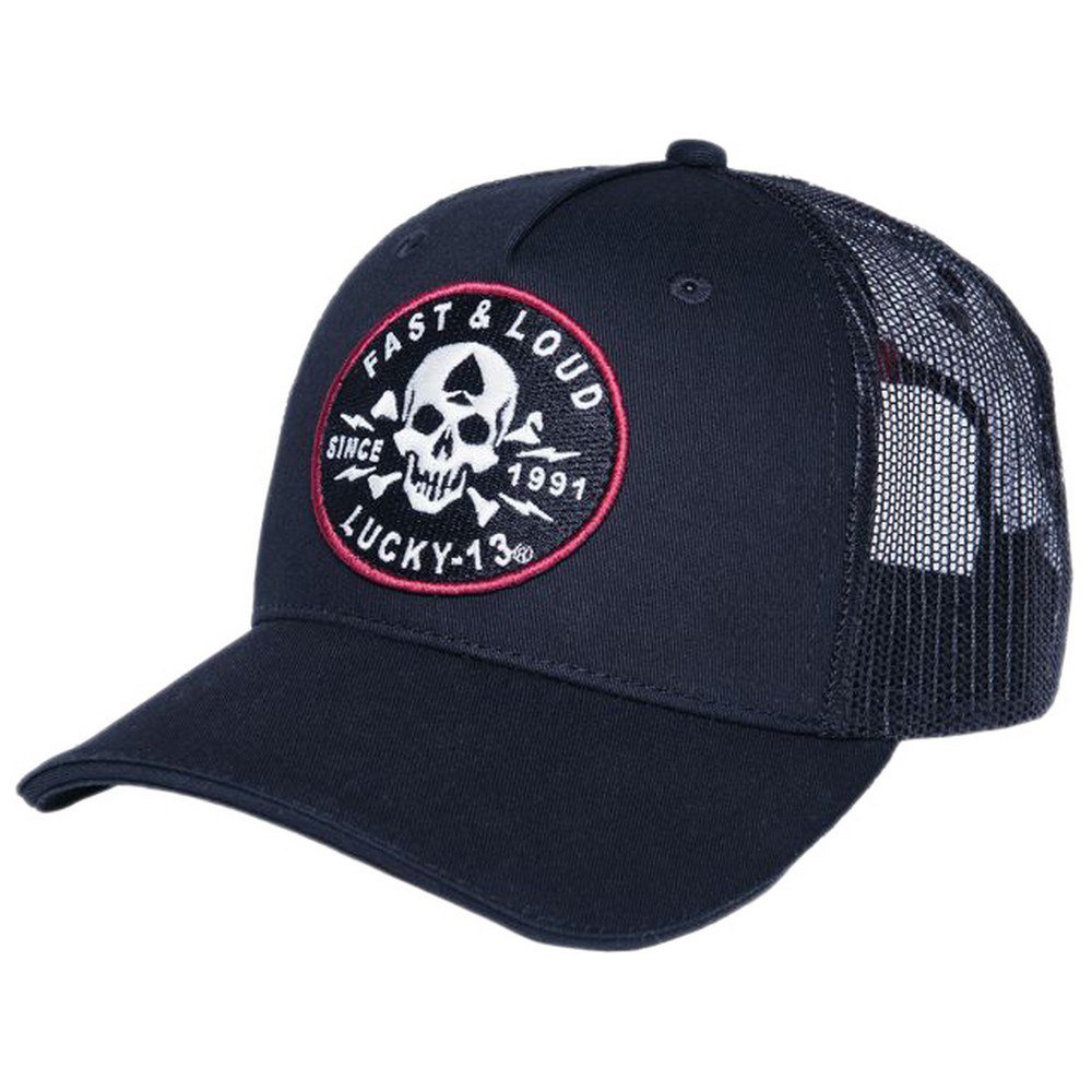 lucky 13 fast and loud cap noir  homme