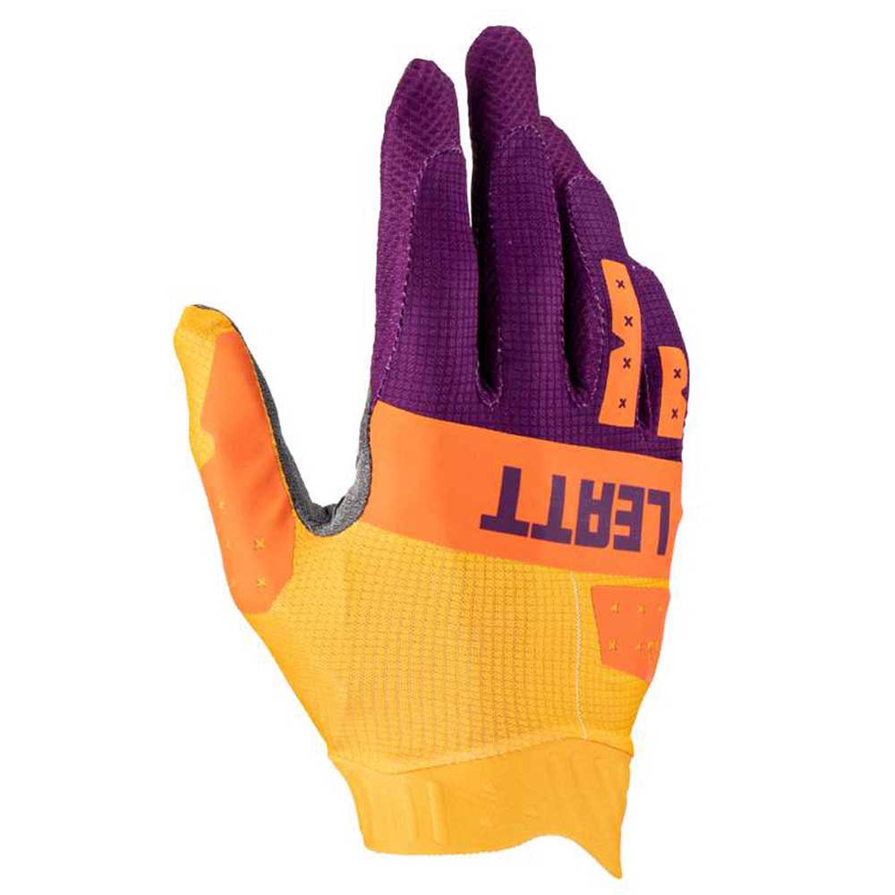 leatt 1.5 junior long gloves orange 2xs