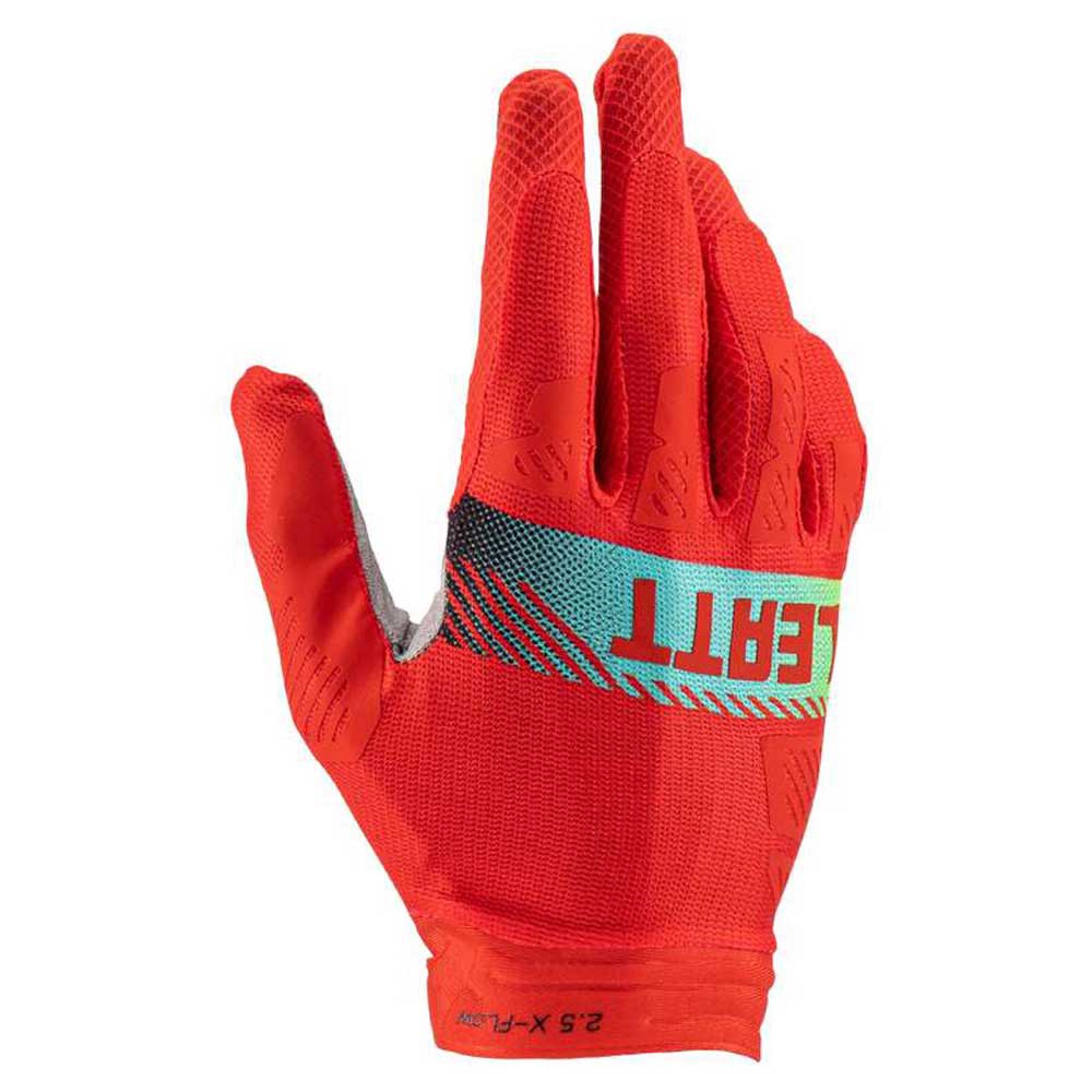 leatt 2.5 x-flow long gloves rouge s