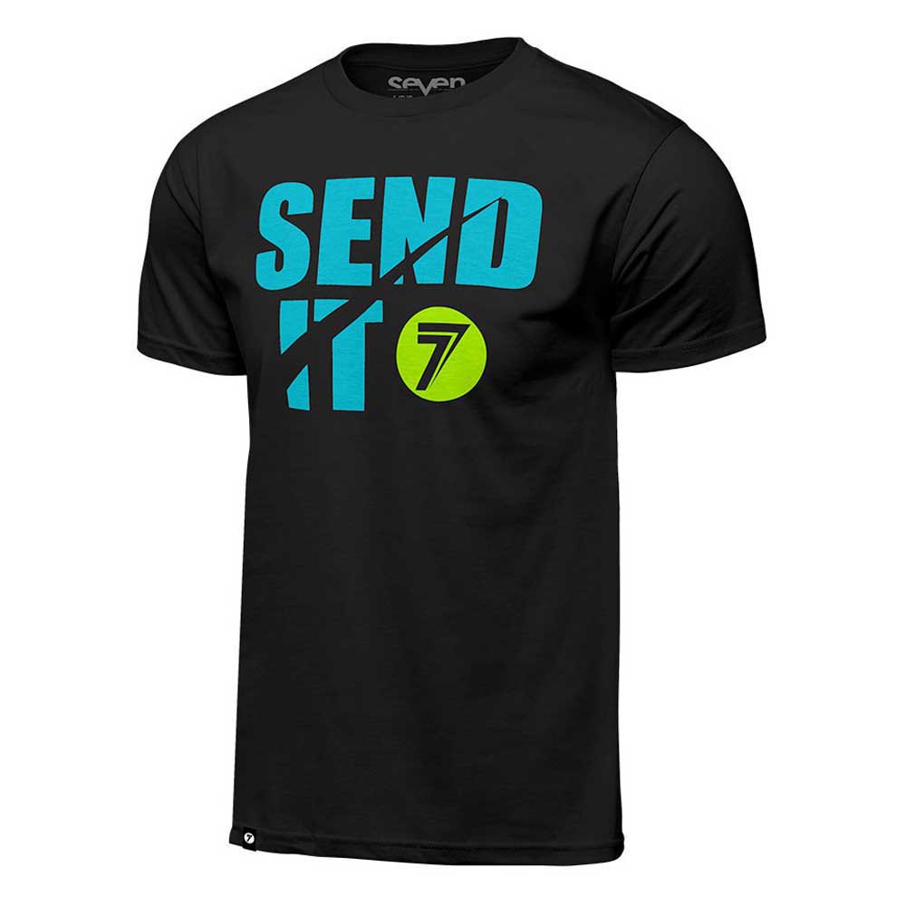 seven send it short sleeve t-shirt noir s homme