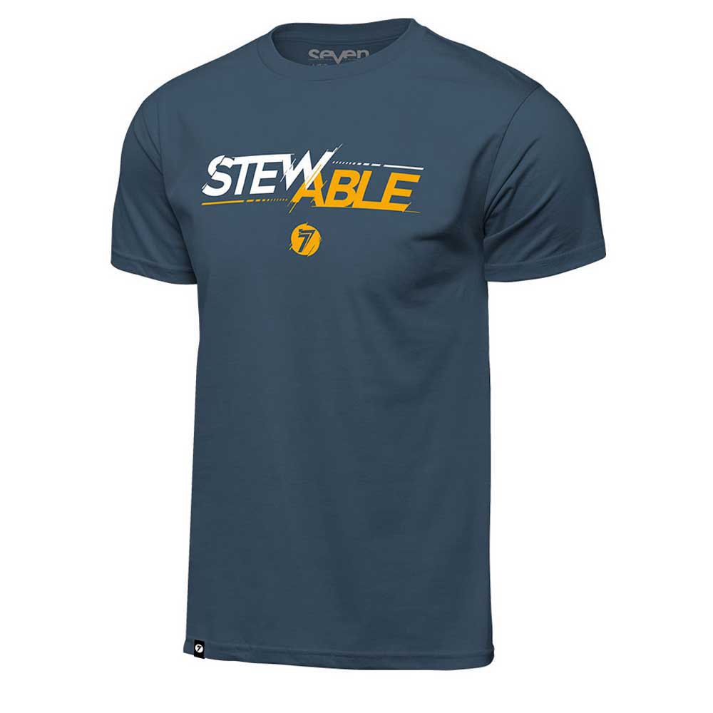 seven stewable short sleeve t-shirt bleu l homme