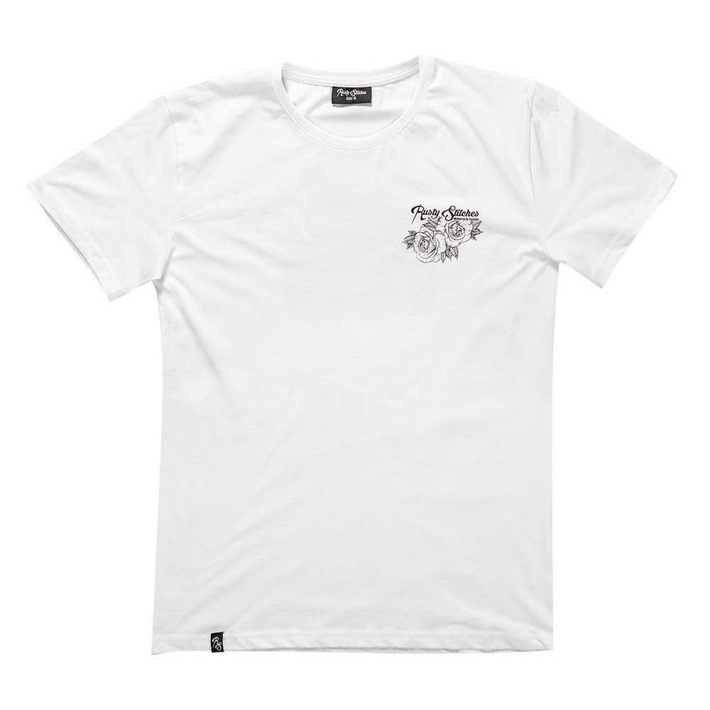rusty stitches forever short sleeve t-shirt blanc s homme