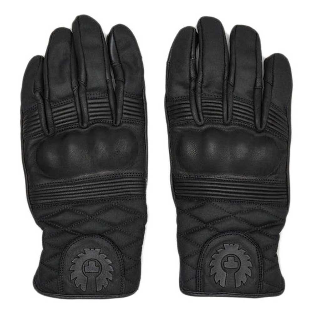 belstaff hampstead leather gloves noir xl
