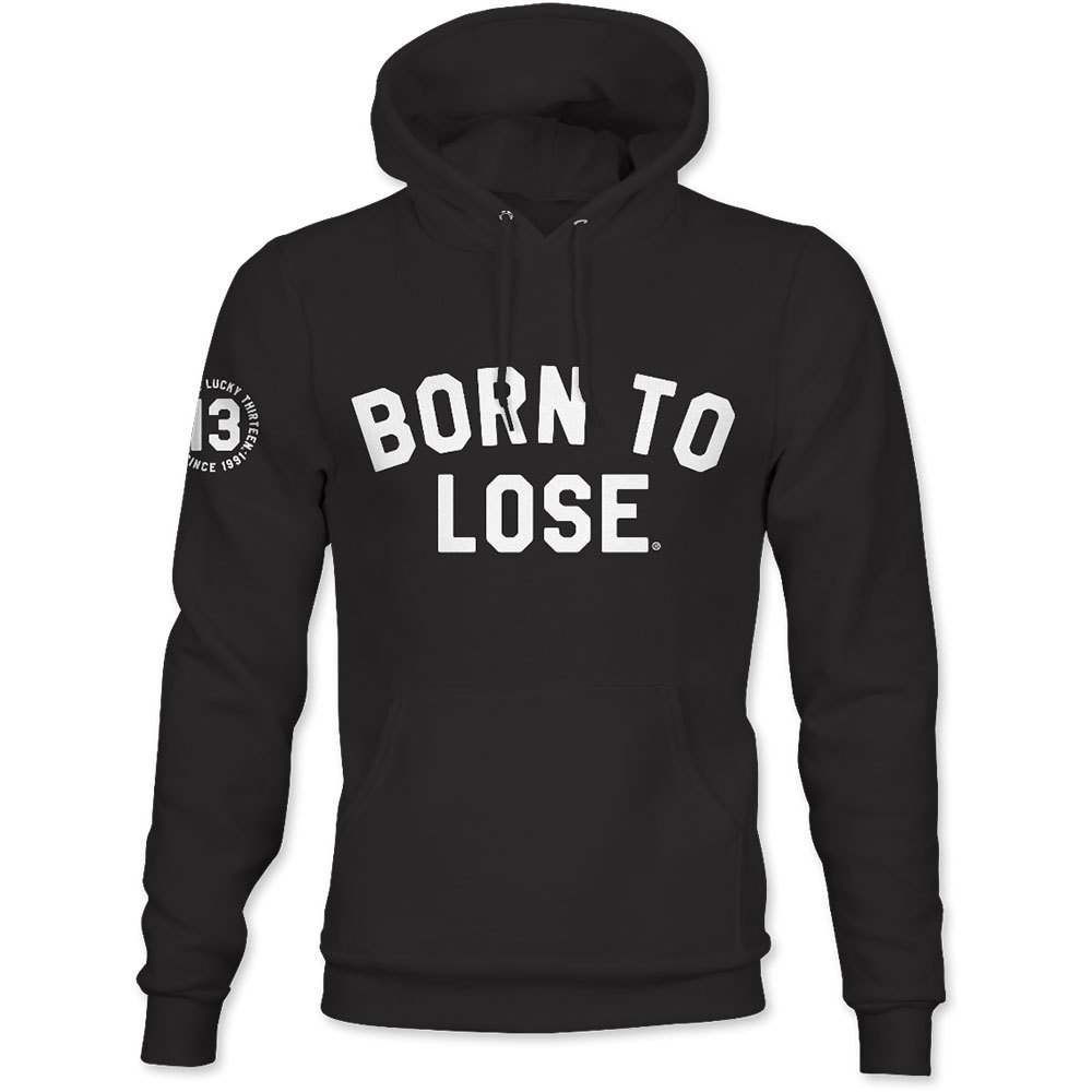 lucky 13 born to lose hoodie noir s homme