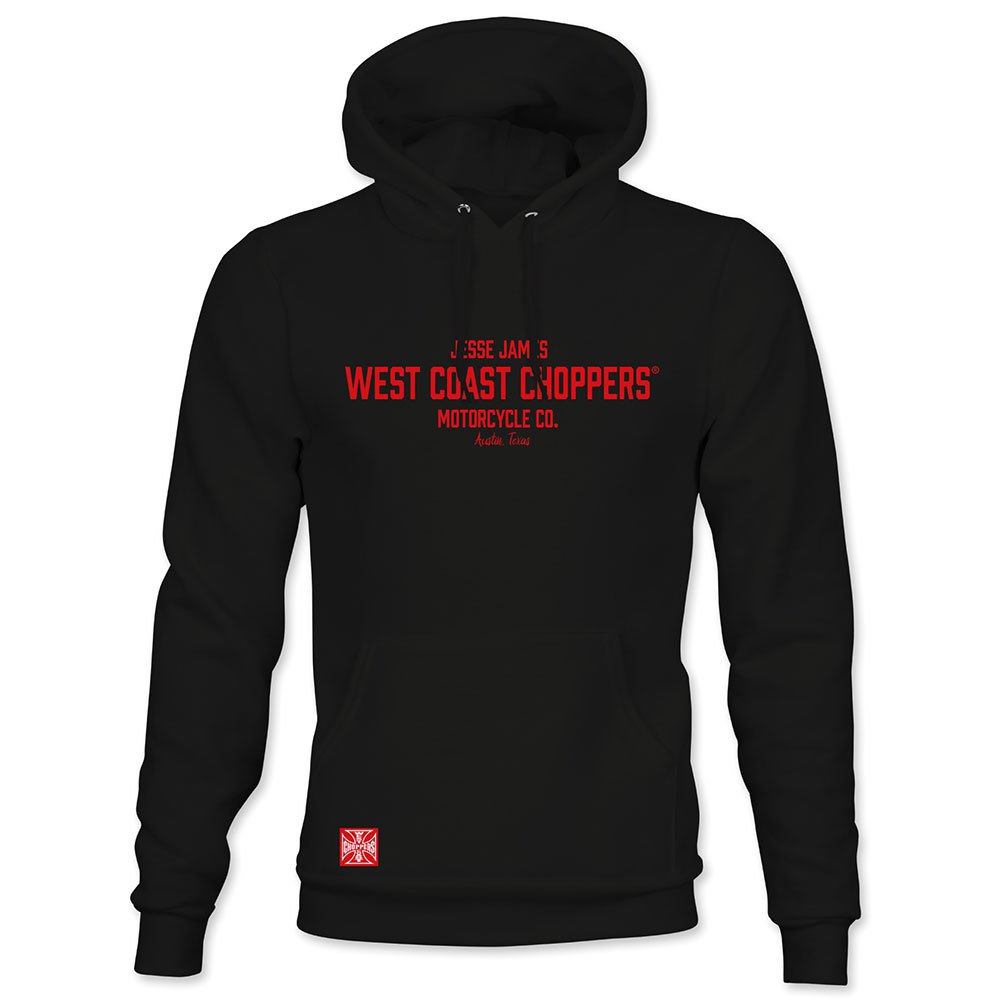 west coast choppers austin hoodie noir m homme
