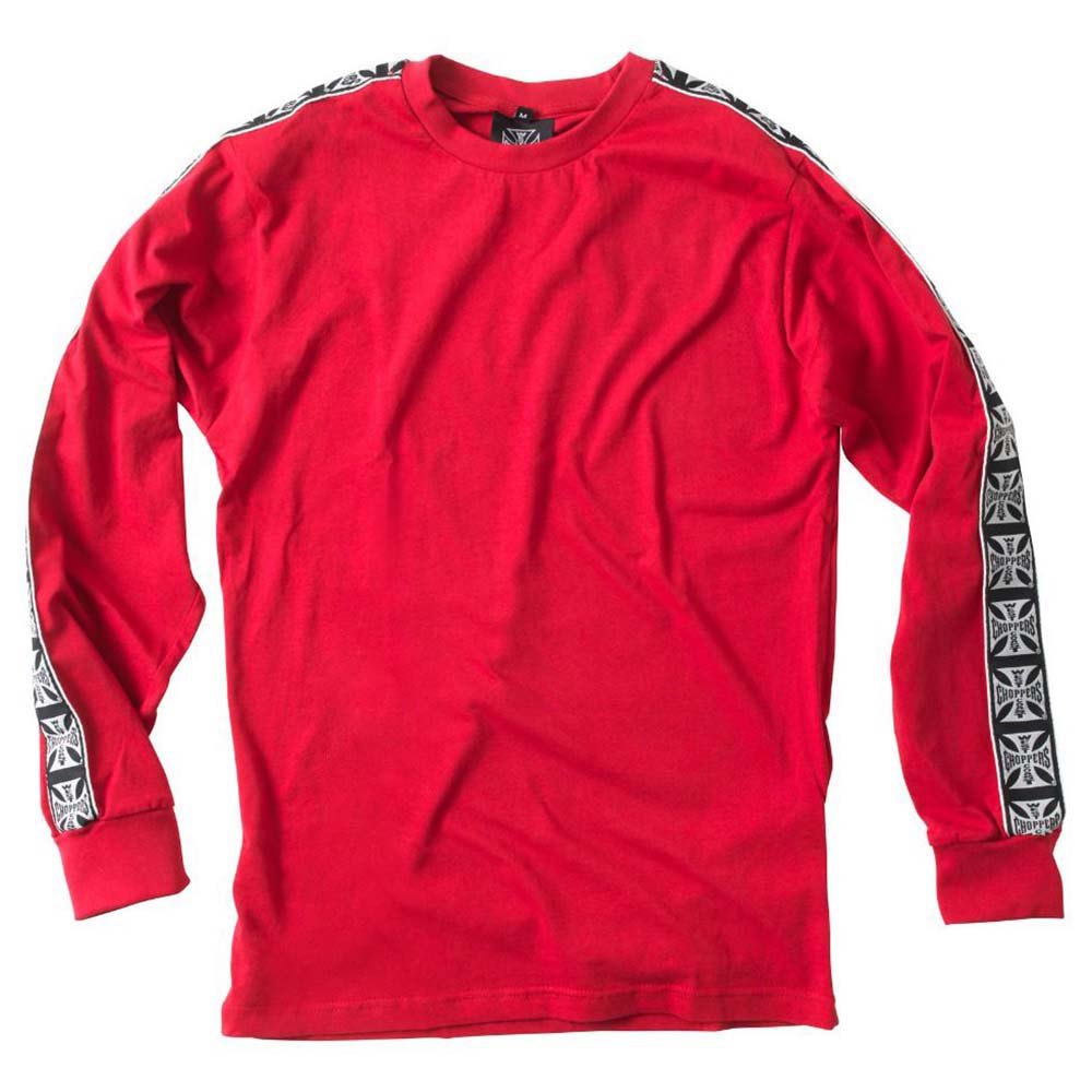 west coast choppers taoed long sleeve t-shirt rouge xl homme
